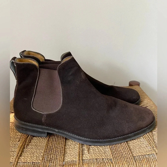 Peter Millar Shoes Men’s 12 Chelsea Boots Suede Leather Boot - Picture 1 of 8